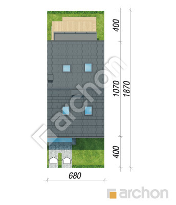 Проект дома ARCHON+ Дом в фиалках 14 (Р2С) вер.3 Ситуація