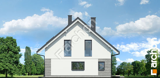 Боковой фасад Дом в изопируме 11