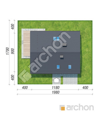 Проект дома ARCHON+ Дом в изопируме 11 Ситуація