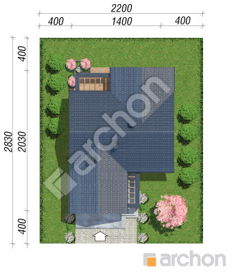 Проект дома ARCHON+ Дом в камасиях 2 (Г2) Ситуація