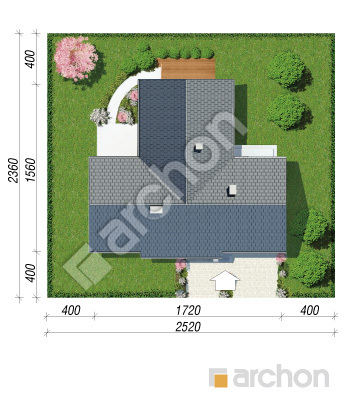 Проєкт будинку ARCHON+ Будинок в галах (Г) Ситуація
