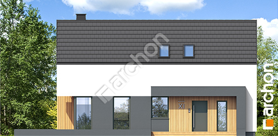 Передний фасад Дом в целозиях 2 (E) ВИЭ