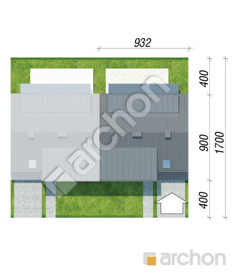 Проект дома ARCHON+ Дом в полыне 2 (С) Ситуація