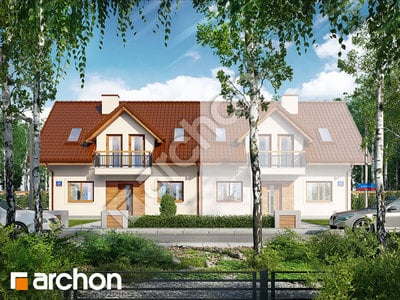 Проєкт будинку ARCHON+ Будинок в рубінах (Б) 