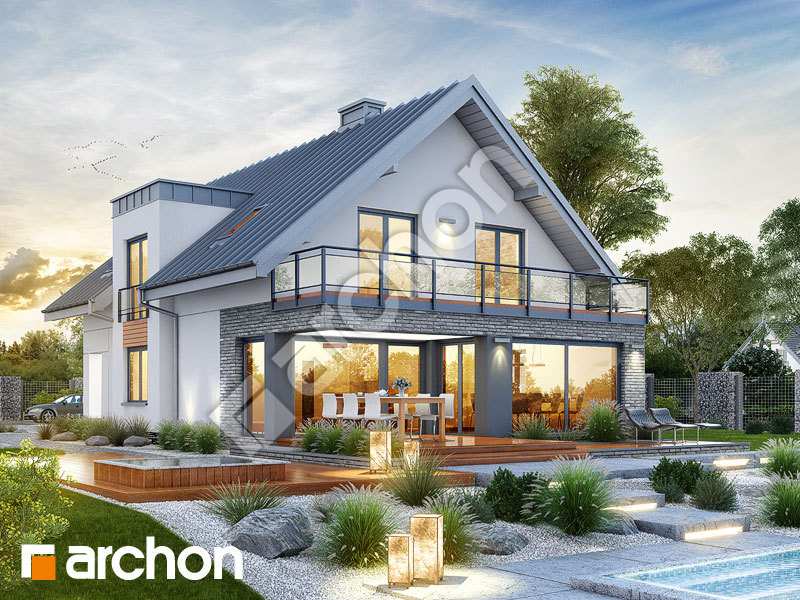 Проект будинку ARCHON+ Будинок в червені (Г2) Вид 1
