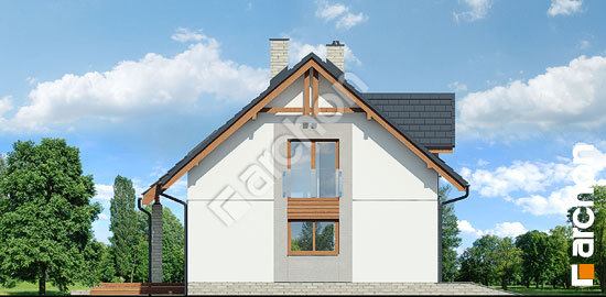 Боковой фасад Дом в яблонках 5 (Е) ВИЭ