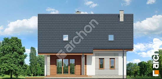 Дворовой фасад Дом в яблонках 5 (Е) ВИЭ