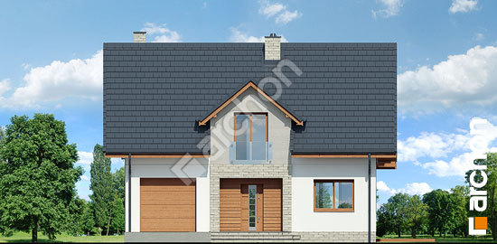 Передний фасад Дом в яблонках 5 (Е) ВИЭ