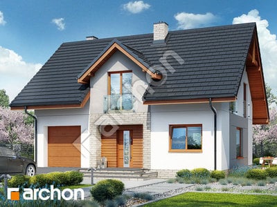 Проект дома ARCHON+ Дом в яблонках 5 (Е) ВИЭ