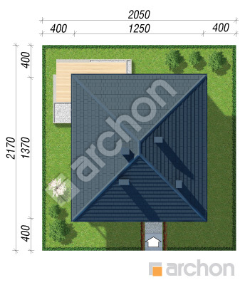 Проект дома ARCHON+ Дом в ренклодах 25 Ситуація