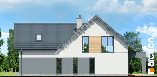 Боковой фасад Дом в яскерах (Г2ПЕ)