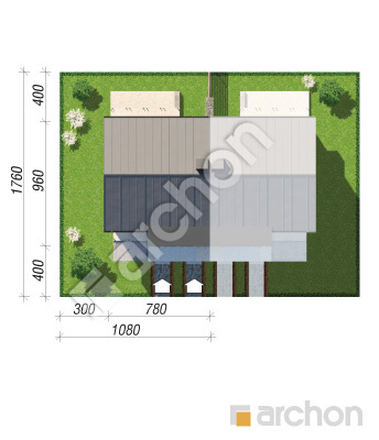 Проєкт будинку ARCHON+ Будинок при сквері 3 (Р2Б) Ситуація