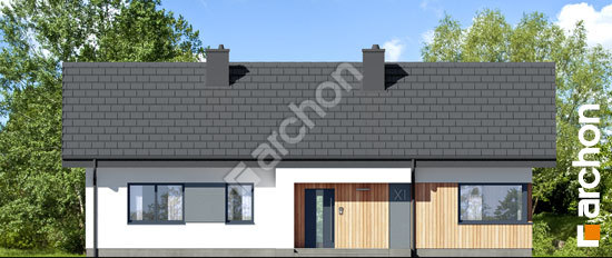 Передний фасад Дом в лещиновнике 10