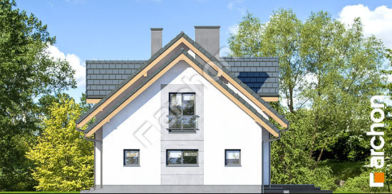 Боковой фасад Дом в серебрянках 2 (Г2П)