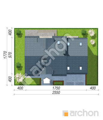 Проект дома ARCHON+ Дом в серебрянках 2 (Г2П) Ситуація