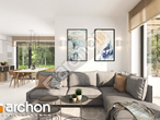 Проект будинку ARCHON+ Будинок у телімах (Г) денна зона (візуалізація 1 від 5)