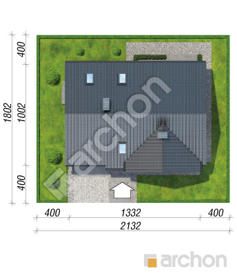 Проект дома ARCHON+ Дом в спатифиллуме вер.2 Ситуація