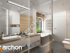Проект дома ARCHON+ Дом в альвах 6 (Г2 визуализация ванной (визуализация 3 вид 3)