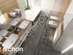Проект дома ARCHON+ Дом в альвах 6 (Г2 визуализация ванной (визуализация 3 вид 4)
