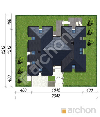 Проєкт будинку ARCHON+ Резиденція в нертерах 2 вер. 2 Ситуація