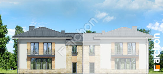 Дворовой фасад Дом в мирте 3 (B) вер.3