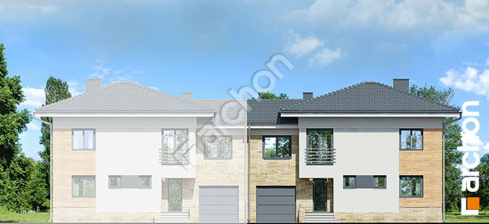 Передний фасад Дом в мирте 3 (B) вер.3