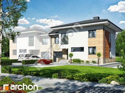 Проєкт будинку ARCHON+ Будинок в мирті 3 (B) вер.3 