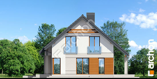 Бочний фасад Будинок в яблонках 3