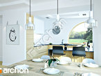 Проект будинку ARCHON+ Будинок в зефірантесі 2 (Г2) візуалізація кухні 1 від 1