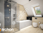 Проект будинку ARCHON+ Будинок в зефірантесі 2 (Г2) візуалізація ванни (візуалізація 3 від 1)