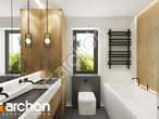 Проект дома ARCHON+ Дом в мекинтошах 9 (Г) визуализация ванной (визуализация 3 вид 2)