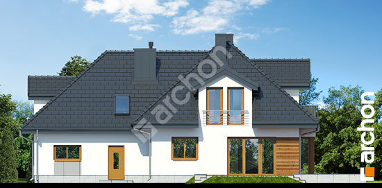 Дворовий фасад Будинок в чорнушці 2 (Г2) вер.2