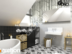 Проект дома ARCHON+ Дом в чернушке 2 (Г2) вер.2 визуализация ванной (визуализация 1 вид 4)