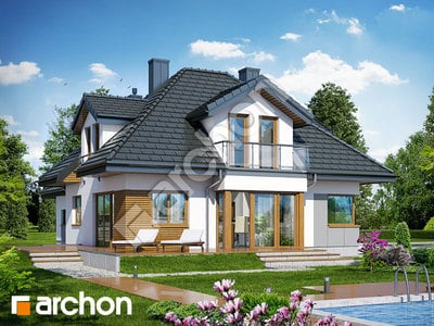 Проект будинку ARCHON+ Будинок в чорнушці 2 (Г2) вер.2 Вид 2