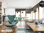 Проект дома ARCHON+ Дом в сантолинах 2 дневная зона (визуализация 1 вид 1)