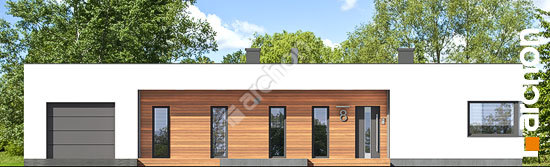 Передний фасад Дом в плюмериях 3 (Г)