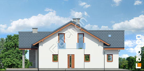 Боковой фасад Дом в первоцветах 2 (Г2)