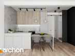 Проект дома ARCHON+ Дом в фиалках 5 (Р2Б) визуализация кухни 1 вид 1