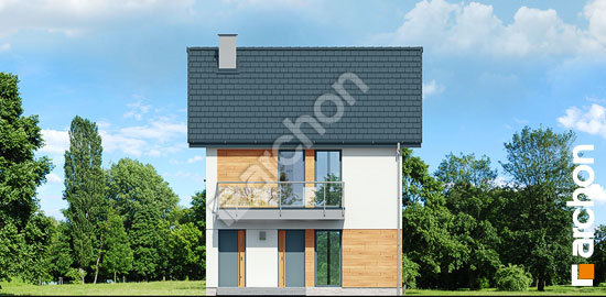 Передній фасад Будинок в фіалках (Р2Е)     