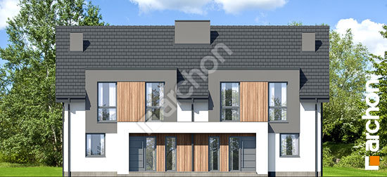 Передний фасад Дом в нарциссах 4 (Р2)