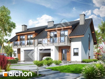 Проект дома ARCHON+ Дом в клематисах 20 (Р2) вер. 2 