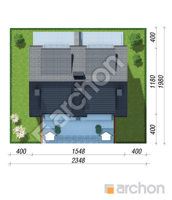 Проєкт будинку ARCHON+ Будинок в клематисах 20 (Р2) вер. 2 Ситуація