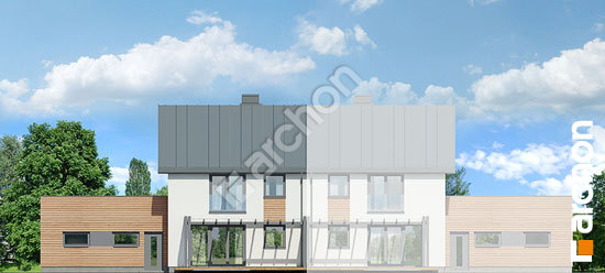 Дворовой фасад Дом в фиалках 4 (Р2Б)