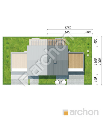 Проєкт будинку ARCHON+ Будинок в фіалках 4 (Р2Б) Ситуація