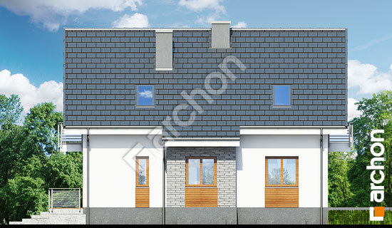 Бочний фасад Будинок в рокітнику (Н)