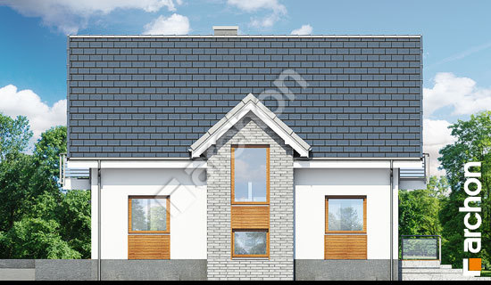 Бочний фасад Будинок в рокітнику (Н)