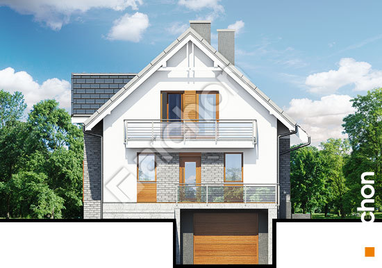 Передній фасад Будинок в рокітнику (Н)