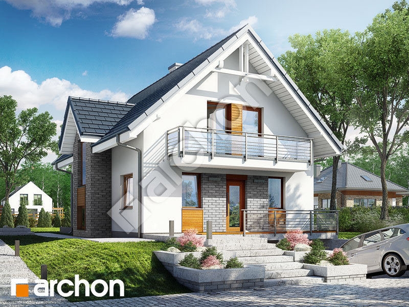 Проект дома ARCHON+ Дом в ракитнике (Н) Вид 1