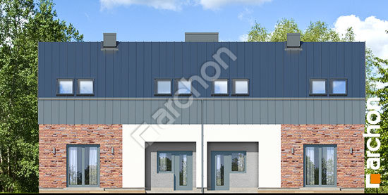 Дворовий фасад Будинок в гунерах (Р2) вер. 2