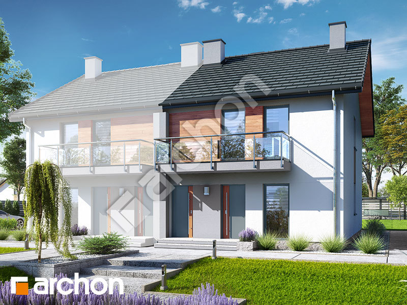 Проект будинку ARCHON+ Будинок в фіалках (Р2Б) вер.2 Вид 1